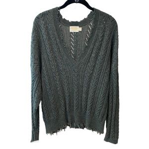 Nation LTD Charcoal V Neck Sweater